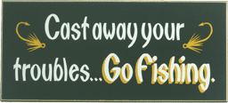 2480 Cast-away Fishing Plaque