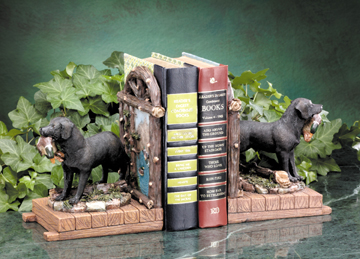 Labrador and Duck Bookends #3142