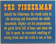 343 Behold The Fisherman Fishing Plaque