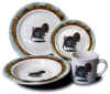 Turkey Hunting 4 Pc. Scenic Dinnerware Set