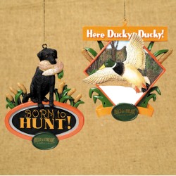 Labrador and Duck Ornaments - Pair FS0108