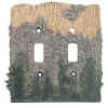 Woodland Silhouette Double Switch Plate
